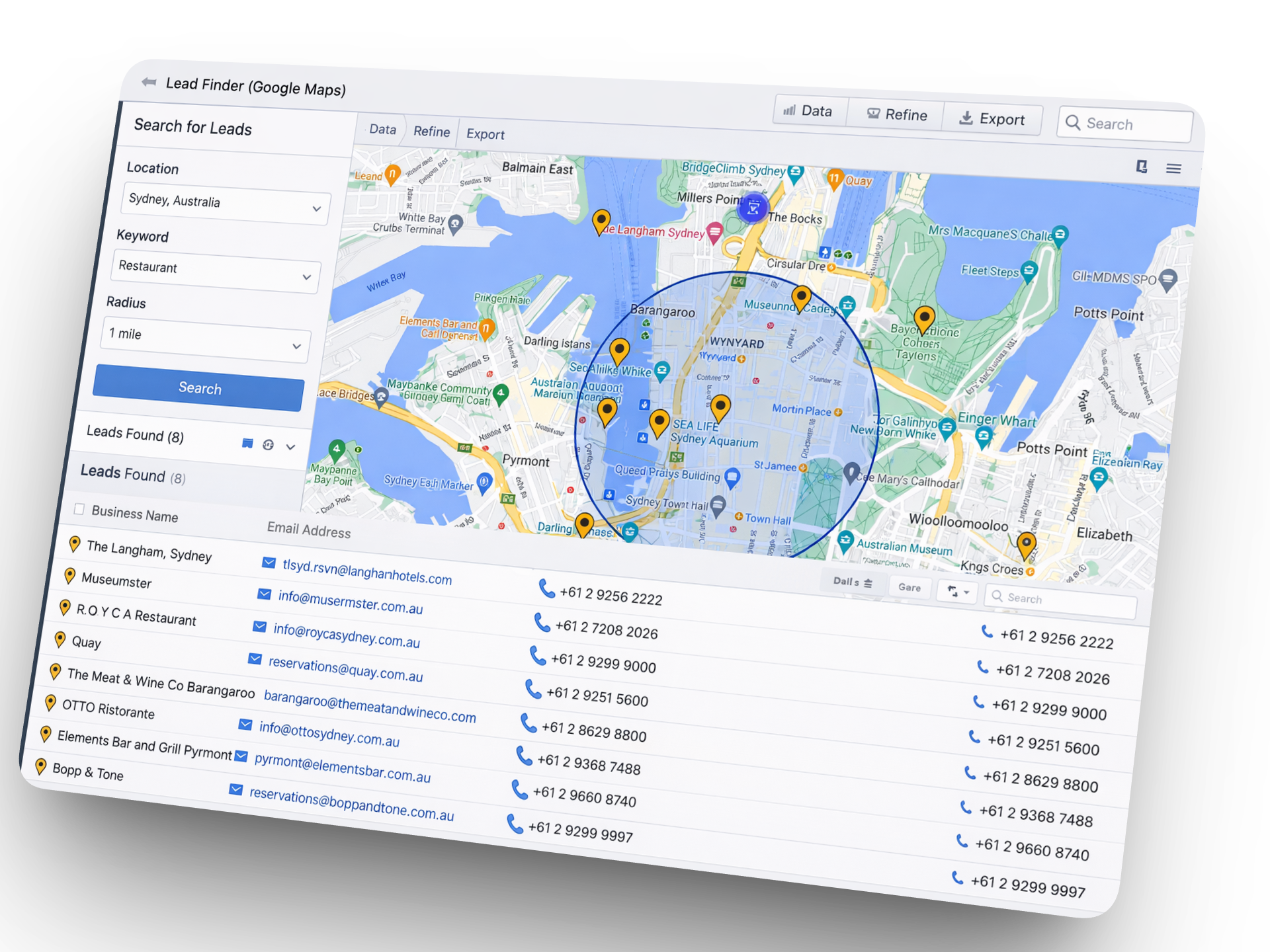 EasyMapLeads Dashboard